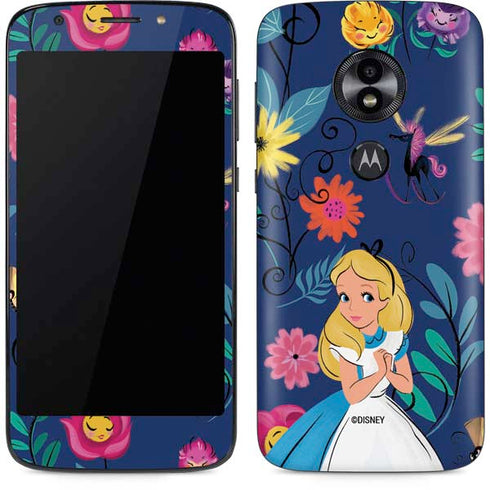 Disney Alice in Wonderland (animated) Floral Print Moto E5 Play Skin